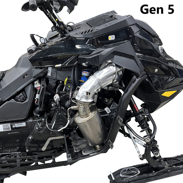 RPM Powersports 2023-2025 Ski-Doo 850 Turbo TITANIUM Lightweight Sport Muffler - Gen 5