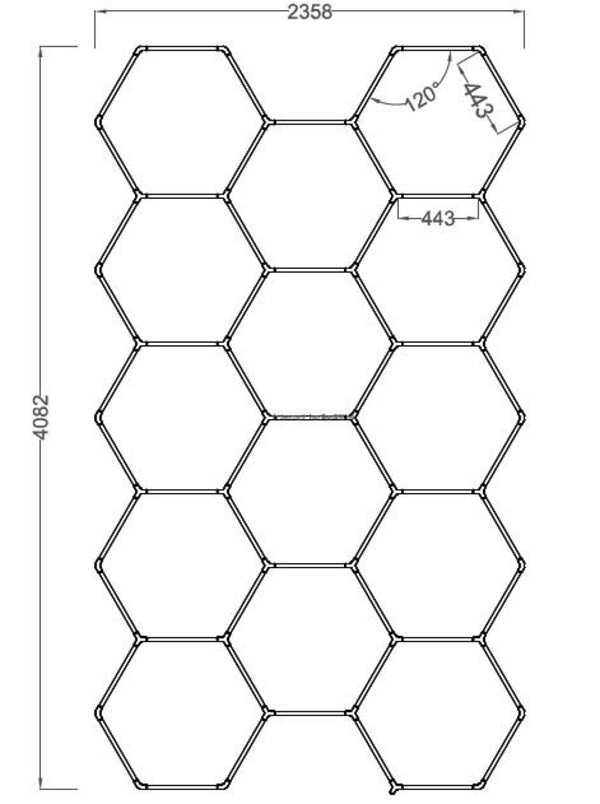 Hexagon LED Kit - 14 Hexagons