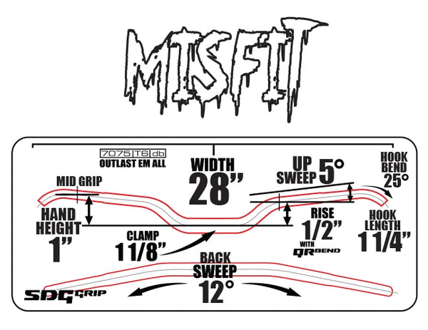 CFR Misfit 1 1/8" Handlebar